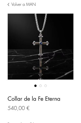 Collar y Colgante Cruz Oro18k PlataZafiroEsmeralda