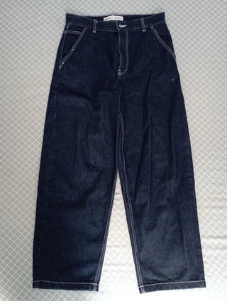 Pantalón Bershka Baggy Azul Talla M
