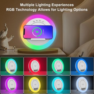 Altavoz Bluetooth luz nocturna recargable LED
