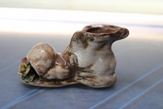 Bota con flores porcelana Capodimonte.