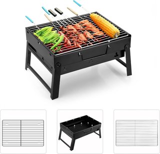 Uten Parrilla plegable carbón para acampar