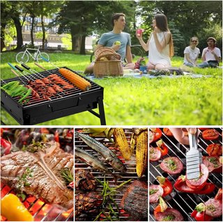 Uten Parrilla plegable carbón para acampar
