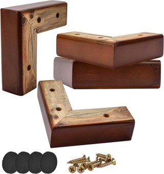 Patas madera maciza 5cm repuesto muebles
