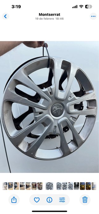Tapacubos Tapa Llanta Peugeot.  16”