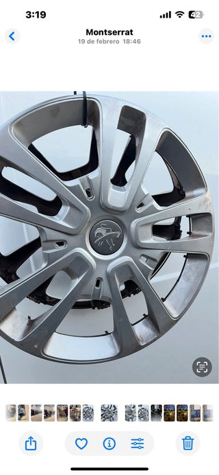 Tapacubos Tapa Llanta Peugeot.  16”