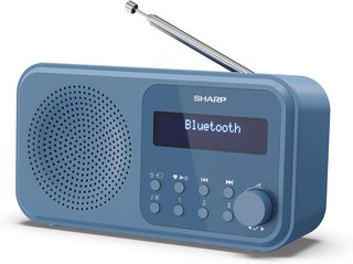 - Sharp radio digital portátil bluetooth azul