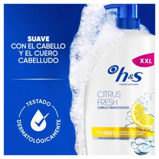 2 Uds H&S Limón Champú Anticaspa 1L