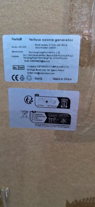 Generador Ozono 30000 mg/h O3 Ozonizador