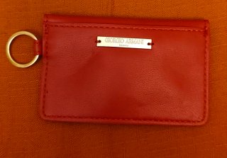 Monedero/Tarjetero Piel Giorgio Armani Naranj