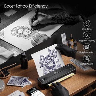 Impresora Térmica Tatuajes A4 Inalámbrica