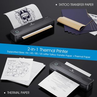 Impresora Térmica Tatuajes A4 Inalámbrica
