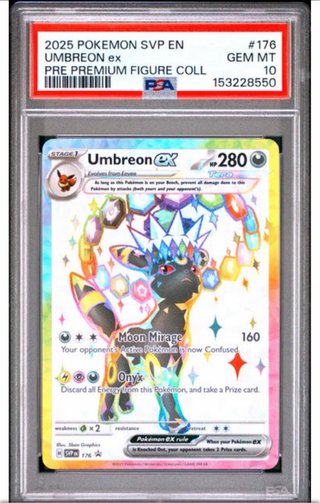 Umbreon ex SVP EN 176 PSA 10 Inglés