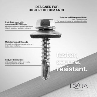 DOJA Industrial Tornillos Autotaladrantes M5