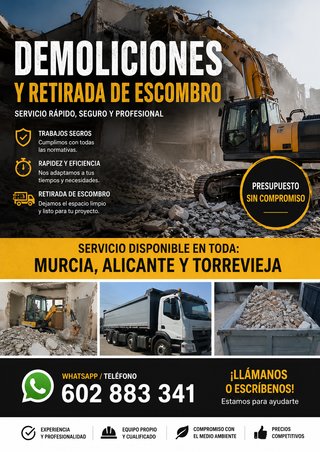 Demoliciones y Retirada de Escombro Murcia