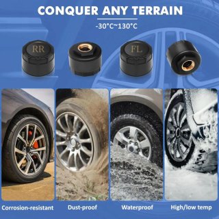 Sistema TPMS 4 Sensores Control Presión Neumáticos