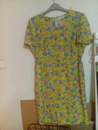 Vestido floral Manuel Ortuño a medida XXL