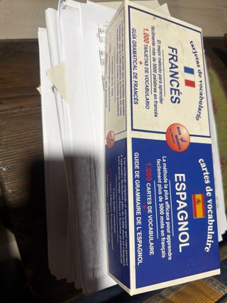 Tarjetas vocabulario frances