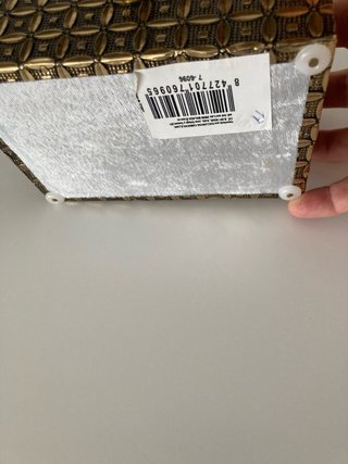 Caja joyero dorada con grabado