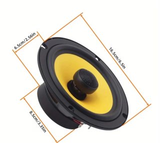2 Altavoces de Coche BYEER BT165 de 6.5" de 500W