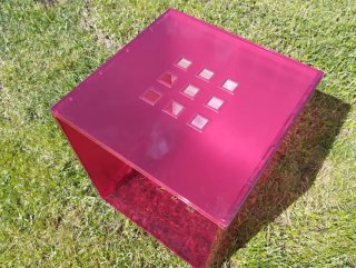 Cubo de almacenaje LEKMAN IKEA rojo