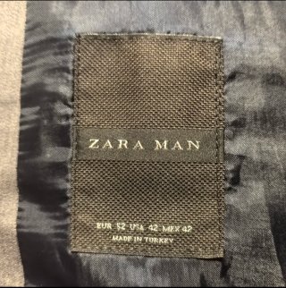 Americana Zara Man gris elegante talla 52