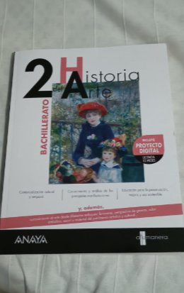 Libro Historia del Arte Anaya 2 Bachillerato