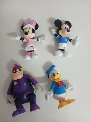 Figuras Disney Mickey, Minnie, Donald y Pete