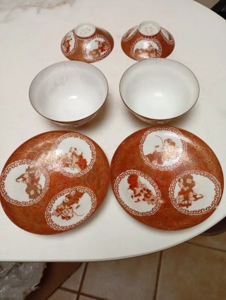 2 Tazas de té japonesas antiguas