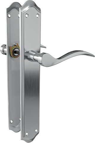Amig manillas puerta placa aluminio cromado