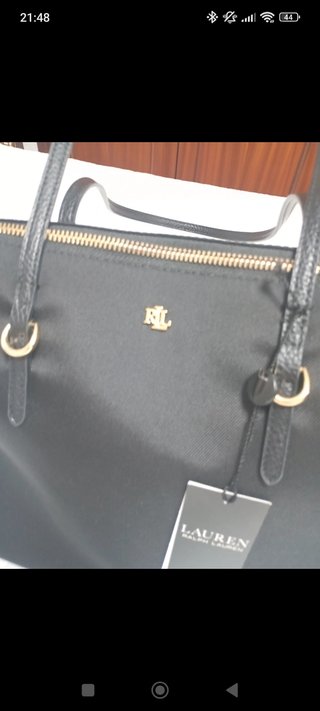 Bolso Tote Ralph Lauren Negro