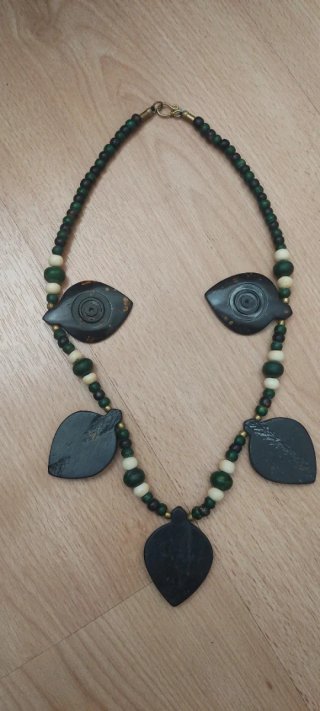 Colgante Plata y Verde