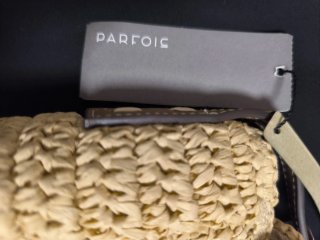 Bolso/bandolera de rafia Parfois Beige