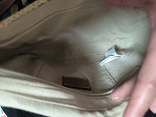 Bolso/bandolera de rafia Parfois Beige