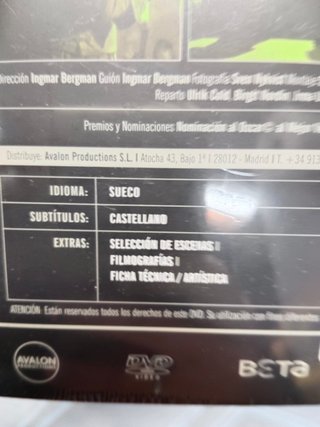 DVDs, 3 películas de INGMAR BERGMAN -El rostro + LA FLAUTA MÁGICA + En el umbral de la vida