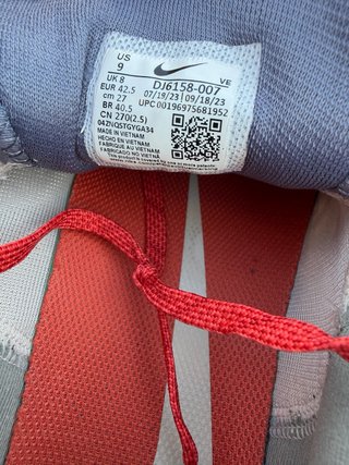 Scarpe Nike React 4 Trail Grigie Rosse