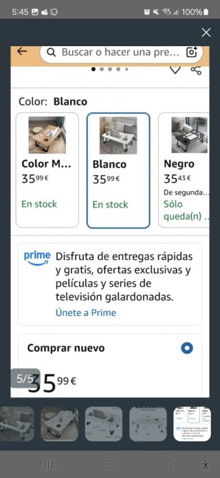 Mesa Plegable Portátil