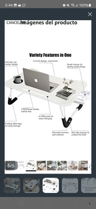 Mesa Plegable Portátil