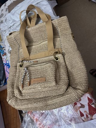 Bolso/Mochila Desigual Beige y Marrón