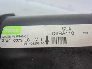 1573388 motor arranque 9640825280 peugeot 206 +