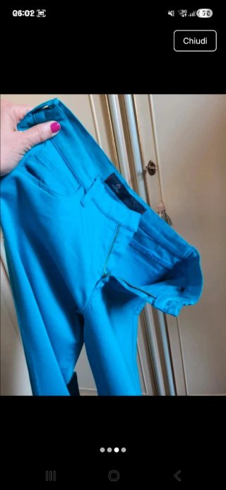 Pantaloni Dismero taglio jeans blu