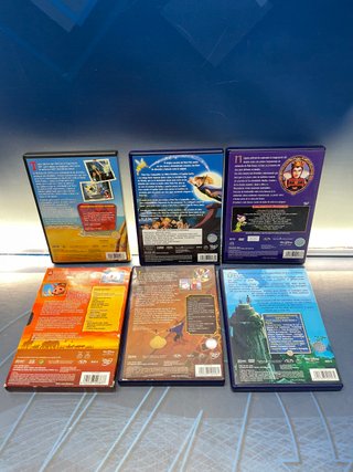 Lote de 6 DVDS Peliculas infantiles la bella y la bestia y mas