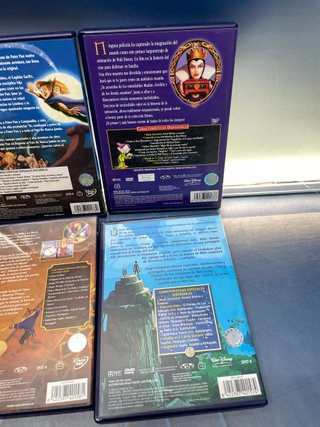 Lote de 6 DVDS Peliculas infantiles la bella y la bestia y mas