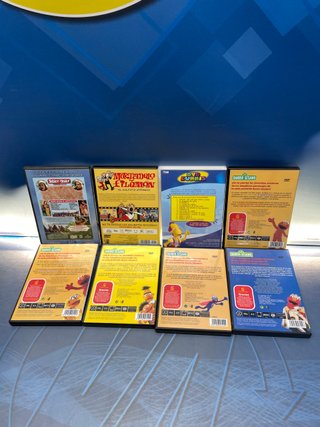 Lote de 8 DVDS peliculas infantiles barrio sesamo y mas