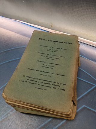 dos libros, EJERCICIOS Y TROZOS LATINOS (1932) benjamin temprano temprano