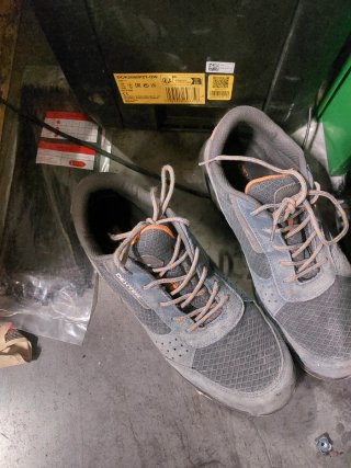 Zapatos de seguridad Dexter grises y naranjas