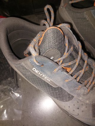 Zapatos de seguridad Dexter grises y naranjas