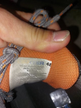 Zapatos de seguridad Dexter grises y naranjas