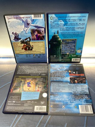 Lote de 4 DVDS Peliculas infantiles el emperador y sus locuras y mas