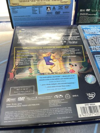 Lote de 4 DVDS Peliculas infantiles el emperador y sus locuras y mas