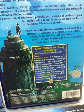 Lote de 4 DVDS Peliculas infantiles el emperador y sus locuras y mas